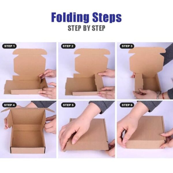 mailer_folding_steps_upack_21 Festive Mailer Box 4 x 4 x 1 Inch