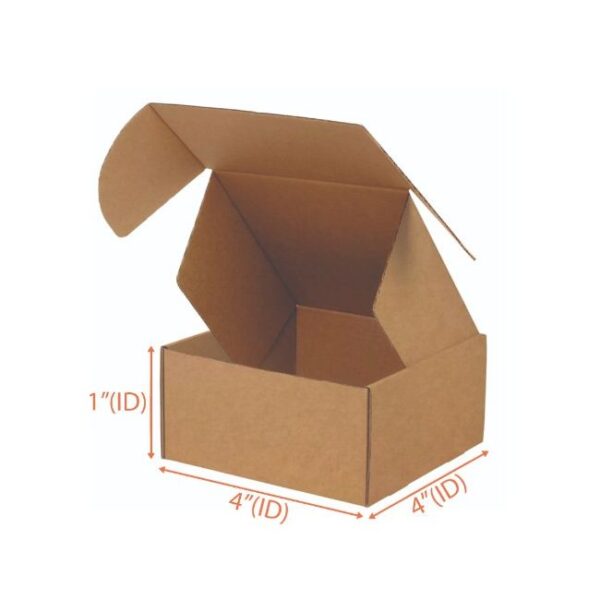 ml301 Mailer Box (Kraft) 4 x 4 x 1 Inch