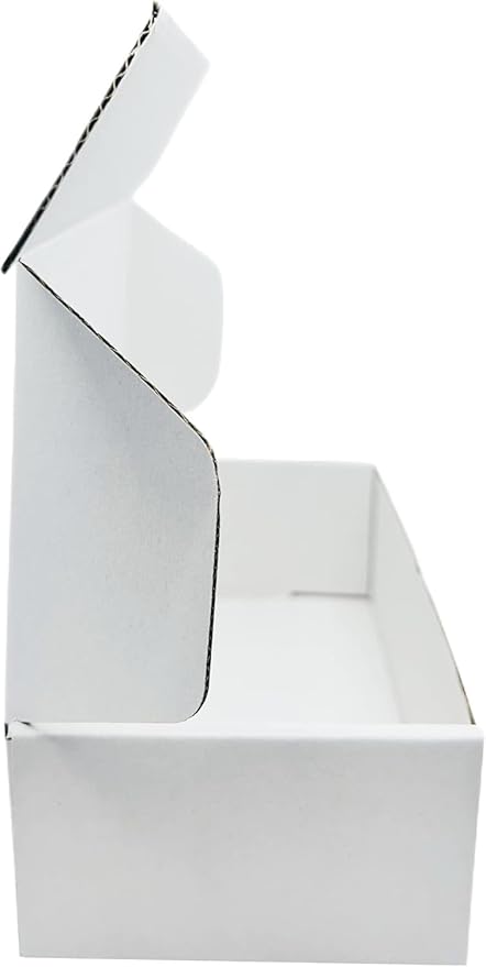 MALANI STORES 3Ply Corrugated Box/Shipping Boxes/Packaging Boxes 7X4X2 inch selflock white corrugated 3ply box_Pack of -25