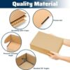 JIA INDUSTRIES size:7 x 4 x 2 Inch,3 Ply Brown Flap,Self Locking Corrugated Box For Sturdy and Secure Shipping,Moving, Courier,Gifting and Multipurpose Use (Pack of 100, Brown)