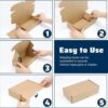 JIA INDUSTRIES size:7 x 4 x 2 Inch,3 Ply Brown Flap,Self Locking Corrugated Box For Sturdy and Secure Shipping,Moving, Courier,Gifting and Multipurpose Use (Pack of 100, Brown)