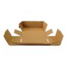 JIA INDUSTRIES size:7 x 4 x 2 Inch,3 Ply Brown Flap,Self Locking Corrugated Box For Sturdy and Secure Shipping,Moving, Courier,Gifting and Multipurpose Use (Pack of 100, Brown)