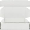 MALANI STORES 3Ply Corrugated Box/Shipping Boxes/Packaging Boxes 7X4X2 inch selflock white corrugated 3ply box_Pack of -25