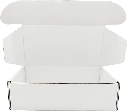 MALANI STORES 3Ply Corrugated Box/Shipping Boxes/Packaging Boxes 7X4X2 inch selflock white corrugated 3ply box_Pack of -25