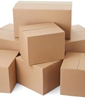 SECUREMENT® 3 Ply Corrugated Box for packing for Secure Shipping, Moving, Courier & Goods Transportation - 7 x 4 x 2 inches (100 Boxes)