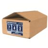 SECUREMENT® 3 Ply Corrugated Box for packing for Secure Shipping, Moving, Courier & Goods Transportation - 7 x 4 x 2 inches (100 Boxes)